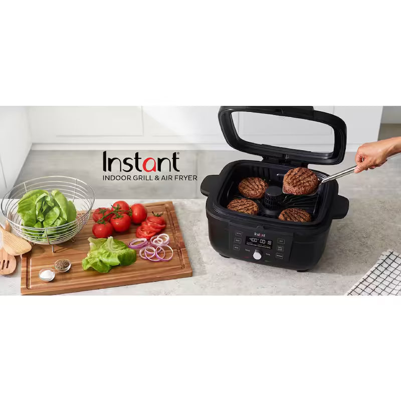 Indoor Grill and Air Fryer Black N2295