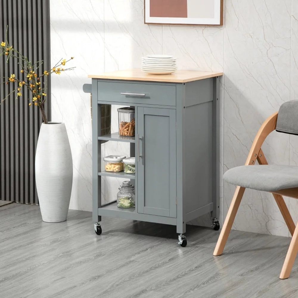 Kitchen Island Cart on Wheels Y79303