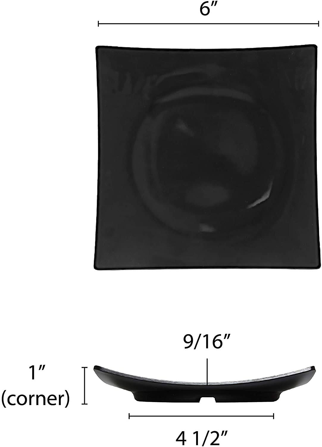 6x22 Melamine Flare Plate Z581