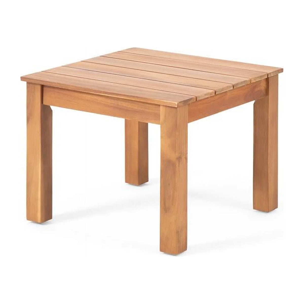 Teak Cream Acacia Wood Club Chair Set of 2 D6100