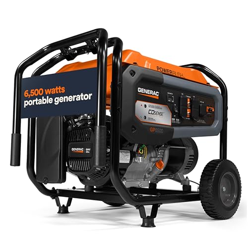 8,000-Watt Gas-Powered Portable Generator with Electric Start D65935