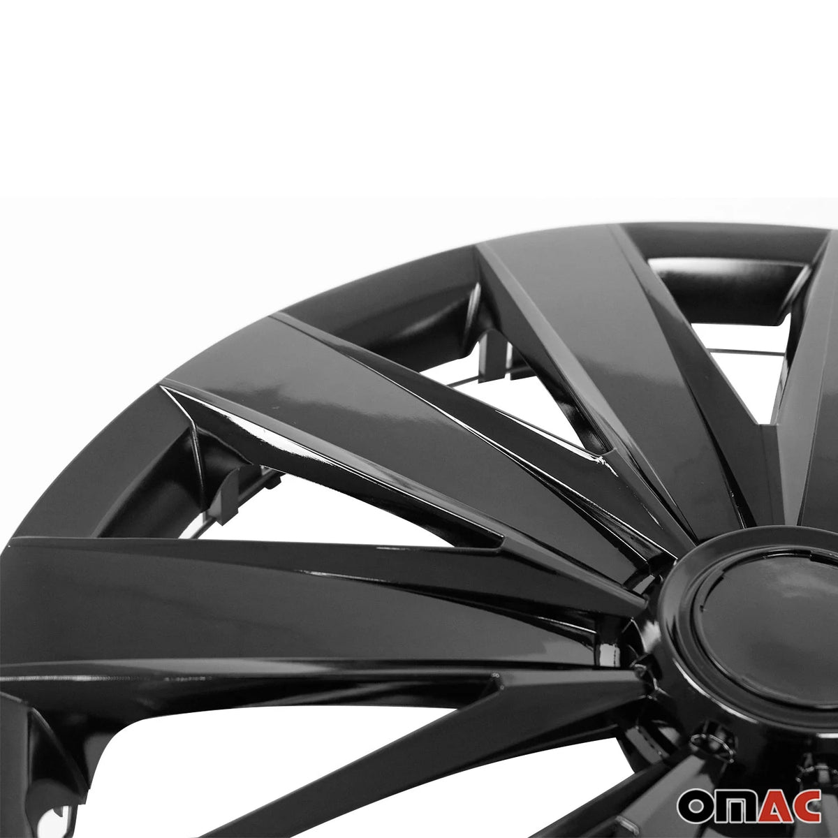 16 Wheel Covers Hubcaps 4Pcs Black Y417187