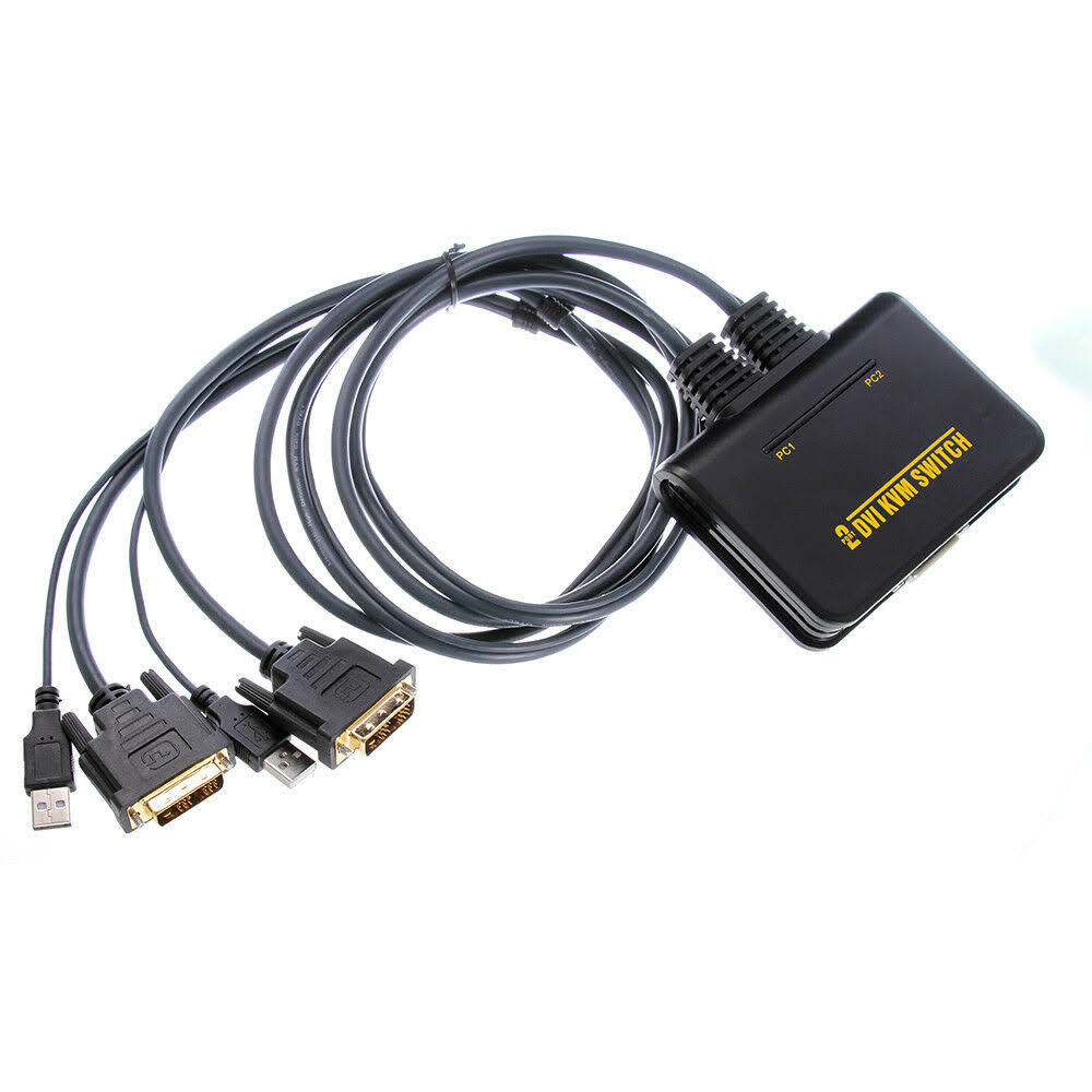2 Port USB2.0 DVI-D KVM Switch with Cable G753171