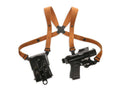 Black Leather Shoulder Rig W744