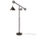 Blackened Bronze Floor Lamp with Pulley System J77084