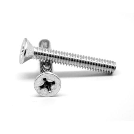 3/8 inch-16 x 3 1/2 inch Coarse Thread Phillips Flat Head Machine Screw Zinc Plated Y869071