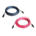 10-Gauge 40 ft. Black + 40 ft. Red Solar Panel Extension Cable Wire PV Connector B5618