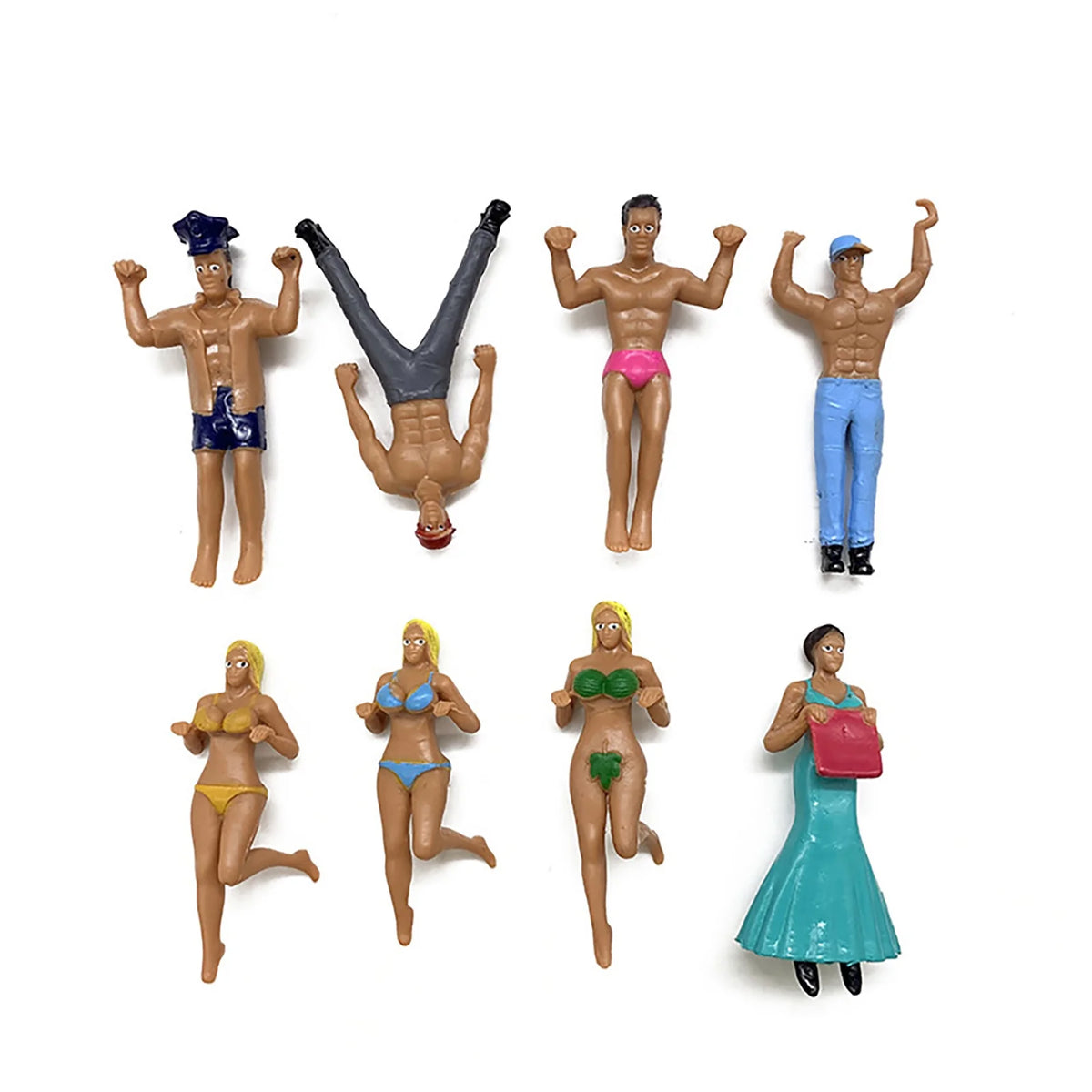 8Pcs Mini Simulated People Dollhouse Pendant Decor F9726