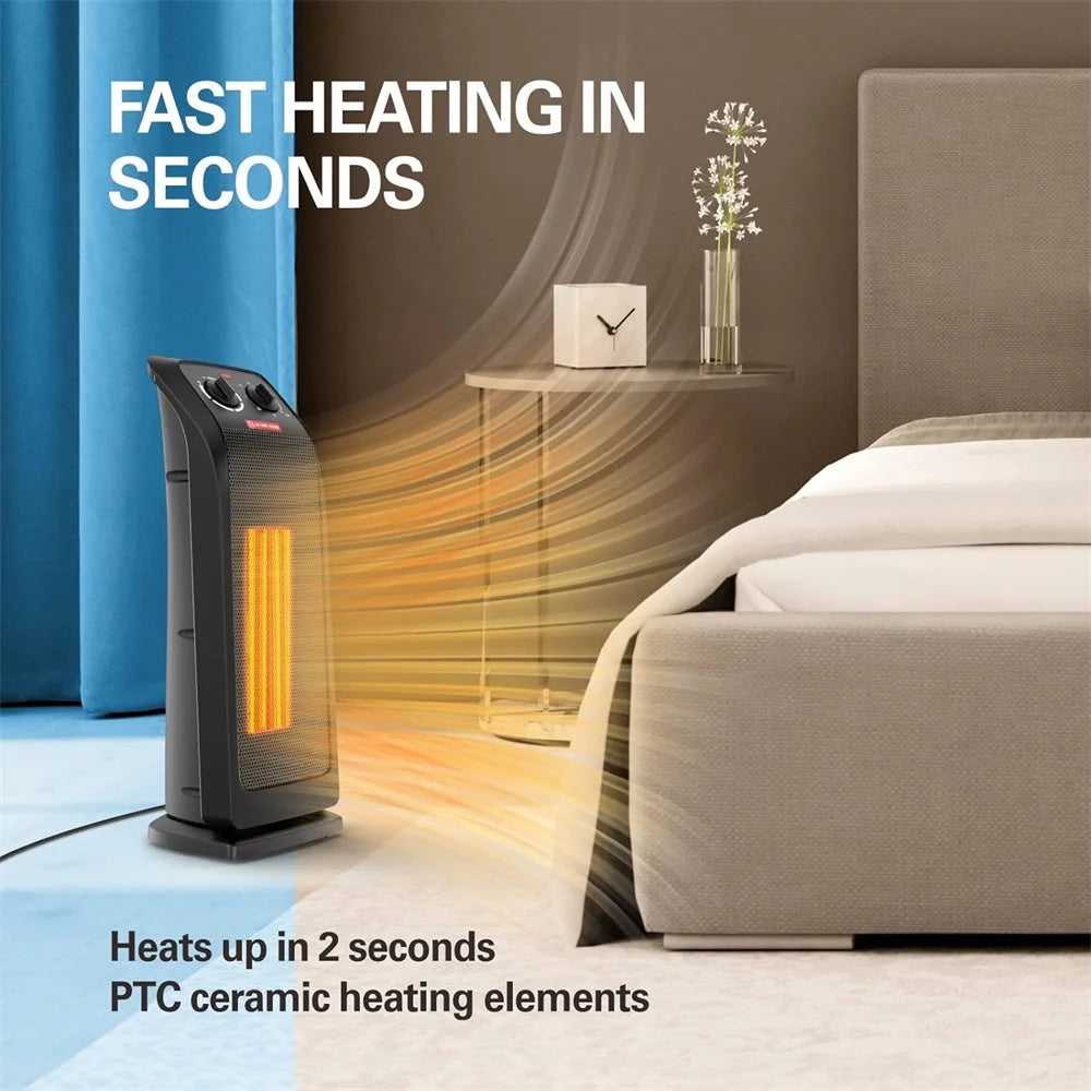 1500W Ceramic Electric Tower Heater V682645