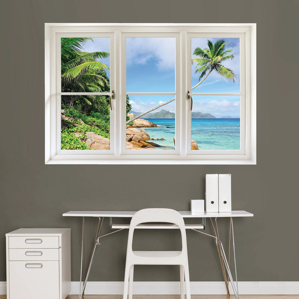Tropical Beach Wall Decal D372264