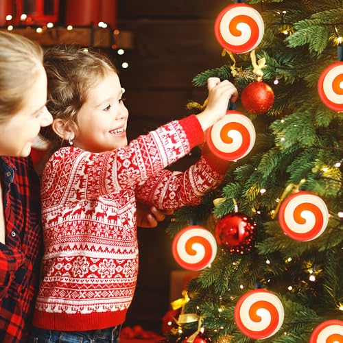 Red 10 LED Peppermint String Lights with Stakes O6296