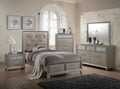 Twin Size 4pc Bedroom Set Bed Dresser Mirror Nightstand W10527
