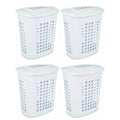 81 Liter Lift Top Laundry Basket White 4 Pack V1873