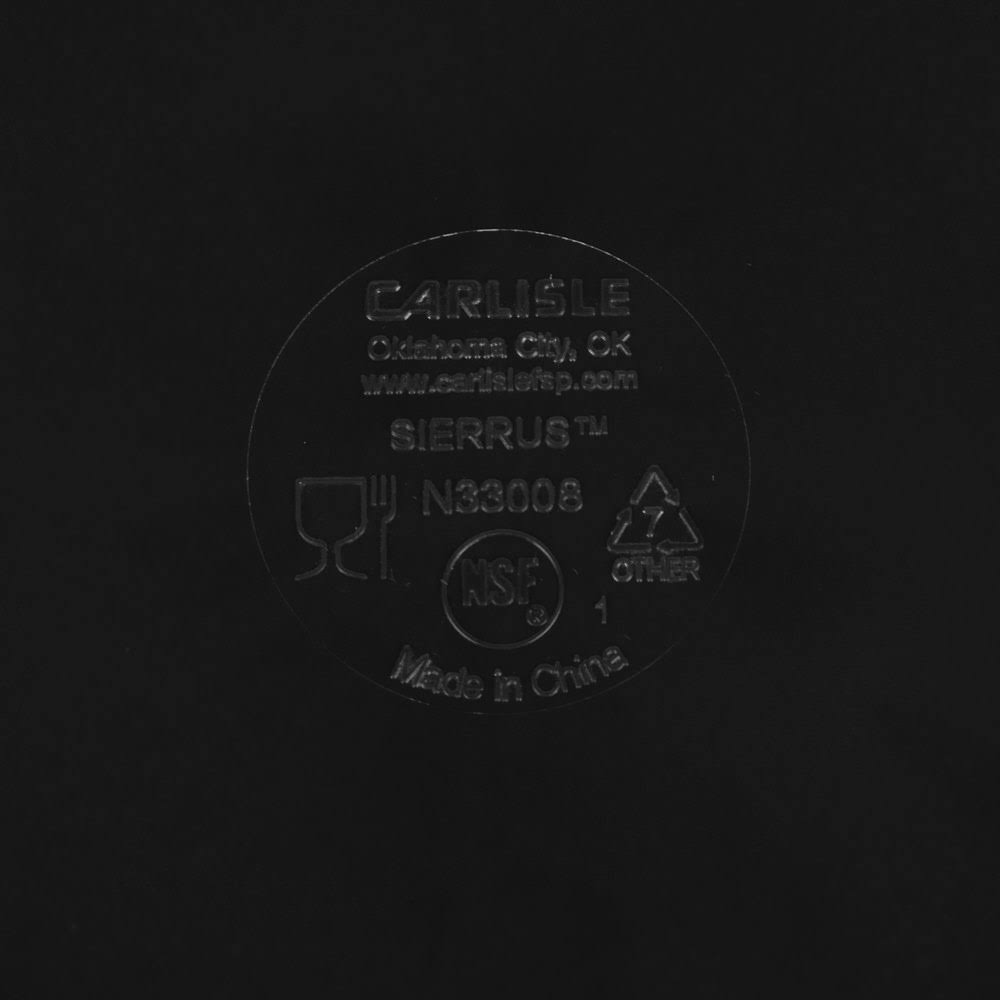 Black Melamine Narrow Rim Pie Plate B878328