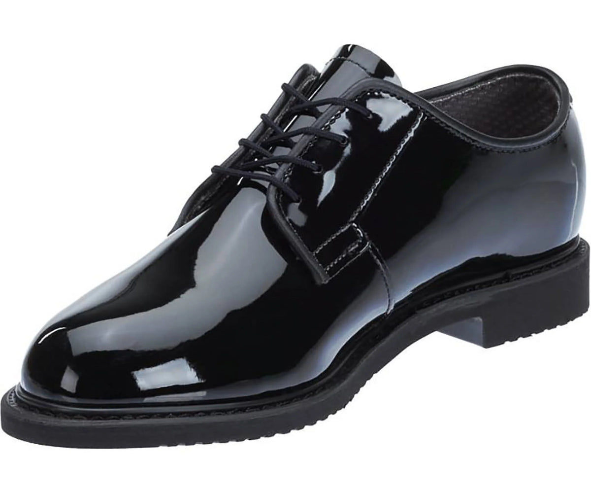 Black High Gloss Oxford Shoe 9 2E US Extra Wide L91575