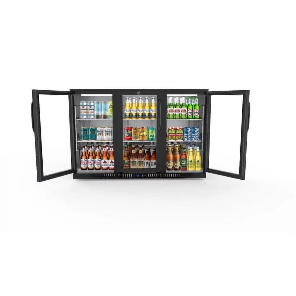 Three-Door Back Bar Refrigerator 11 Cu Ft C282