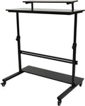 Height Adjustable Rolling Computer Desk N84780