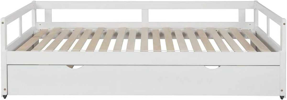 White Wood Extendable Daybed L2120