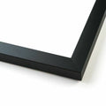 39x13 Black Wood Picture Frame W222022