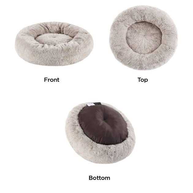 Faux Rabbit Fur Memory Foam Calming Bed Y666
