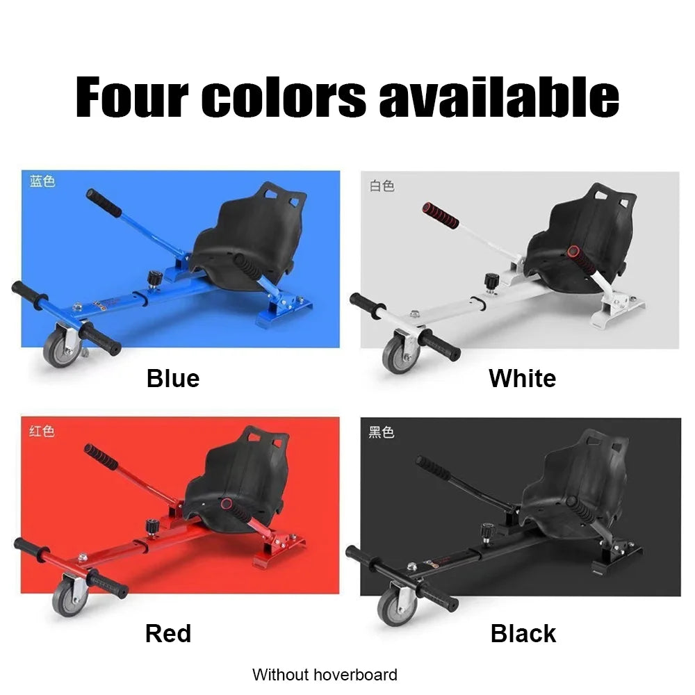 Hoverboard Attachment Adjustable Scooters Hand-Operated Seat Rear Wheel A9012