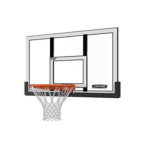 48 in. Shatter Proof Backboard Rim Combo Orange White A304078
