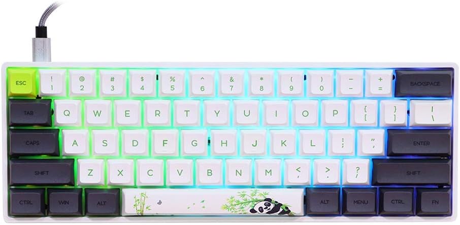 61 Keys Hot Swappable Programmable Mechanical Wired Keyboard C390