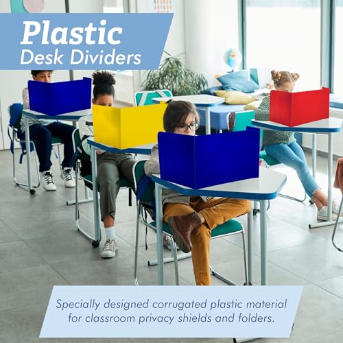 Plastic Desk Dividers 4 Pack (Black & White) R42724