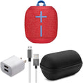 Radical Red Bluetooth Speaker with Case and Cable L735