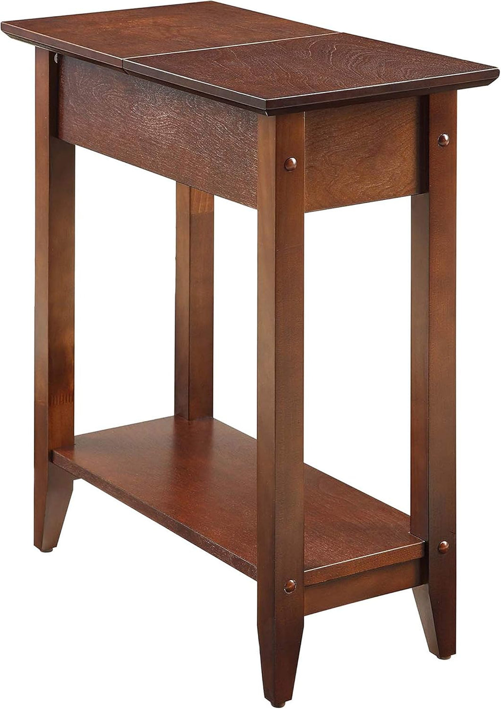 Dark Walnut Flip Top End Table Z41063