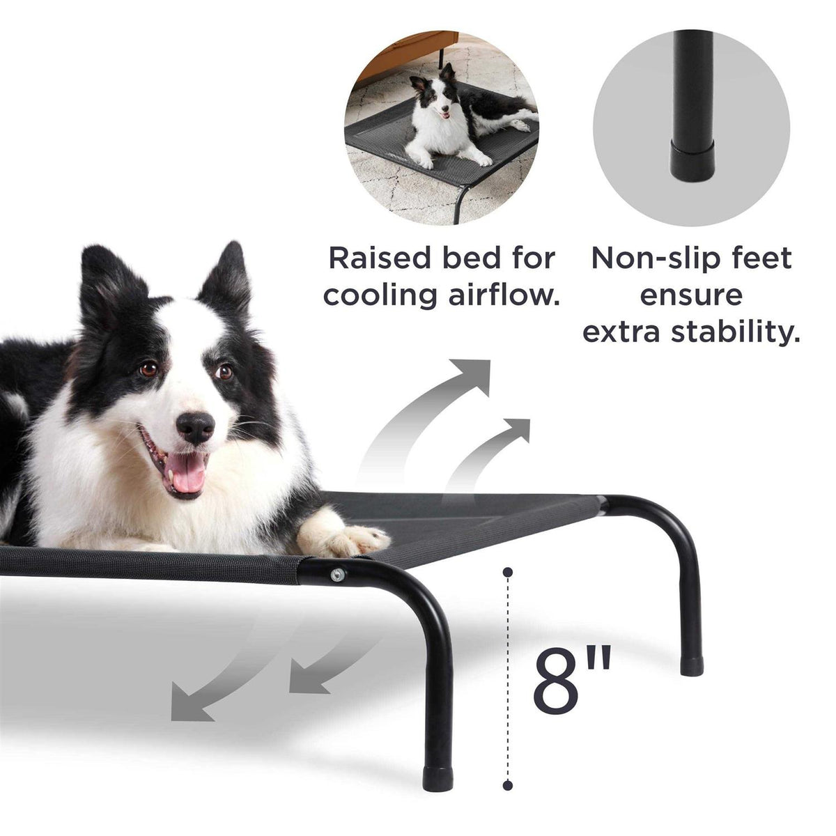 Large Elevated Cooling Outdoor Dog Bed S5151