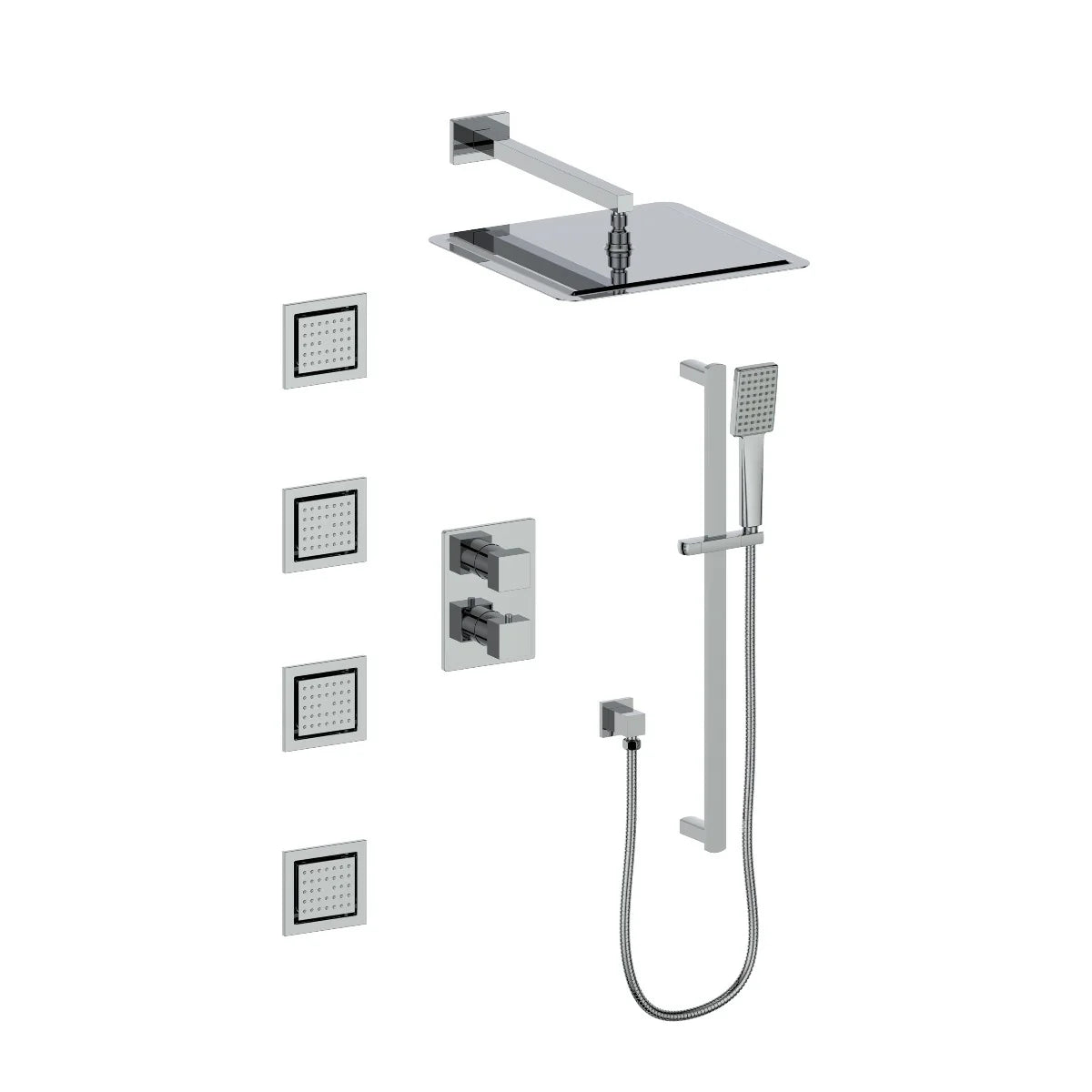 Chrome Thermostatic Shower System H806