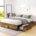 Queen Platform Bed with 4 XL Drawers W312520
