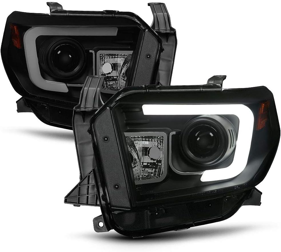 Chrome Housing LED Projector Headlights for 2014-2017 Toyota Tundra Pickup U137