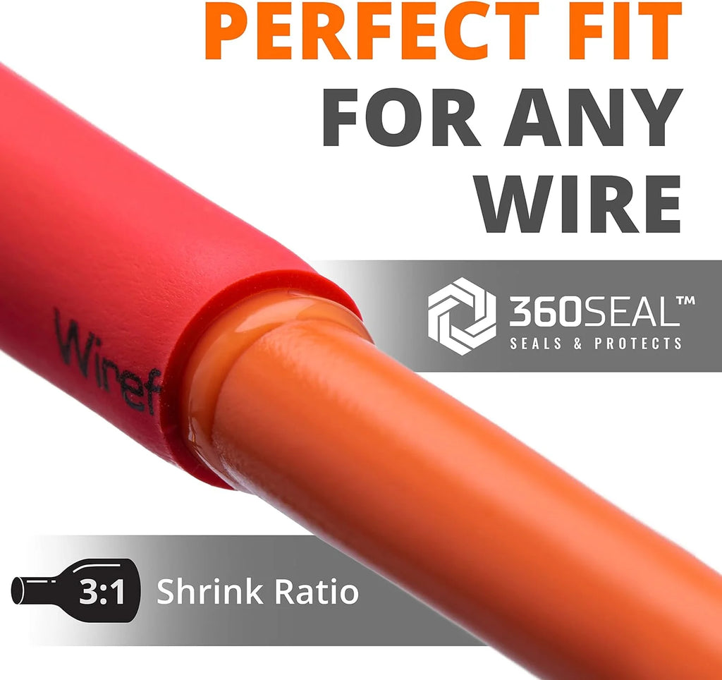 3/4" 3:1 Ratio Adhesive Lined Heat Shrink Tubing Red 50 Feet Roll K25234