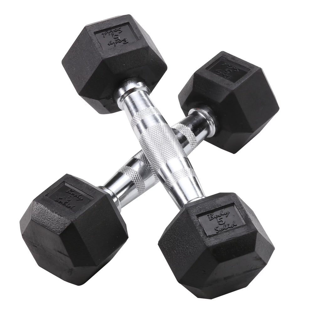 Dumbbell Rack with 5-25 lbs Rubber Dumbbell Set Y804677