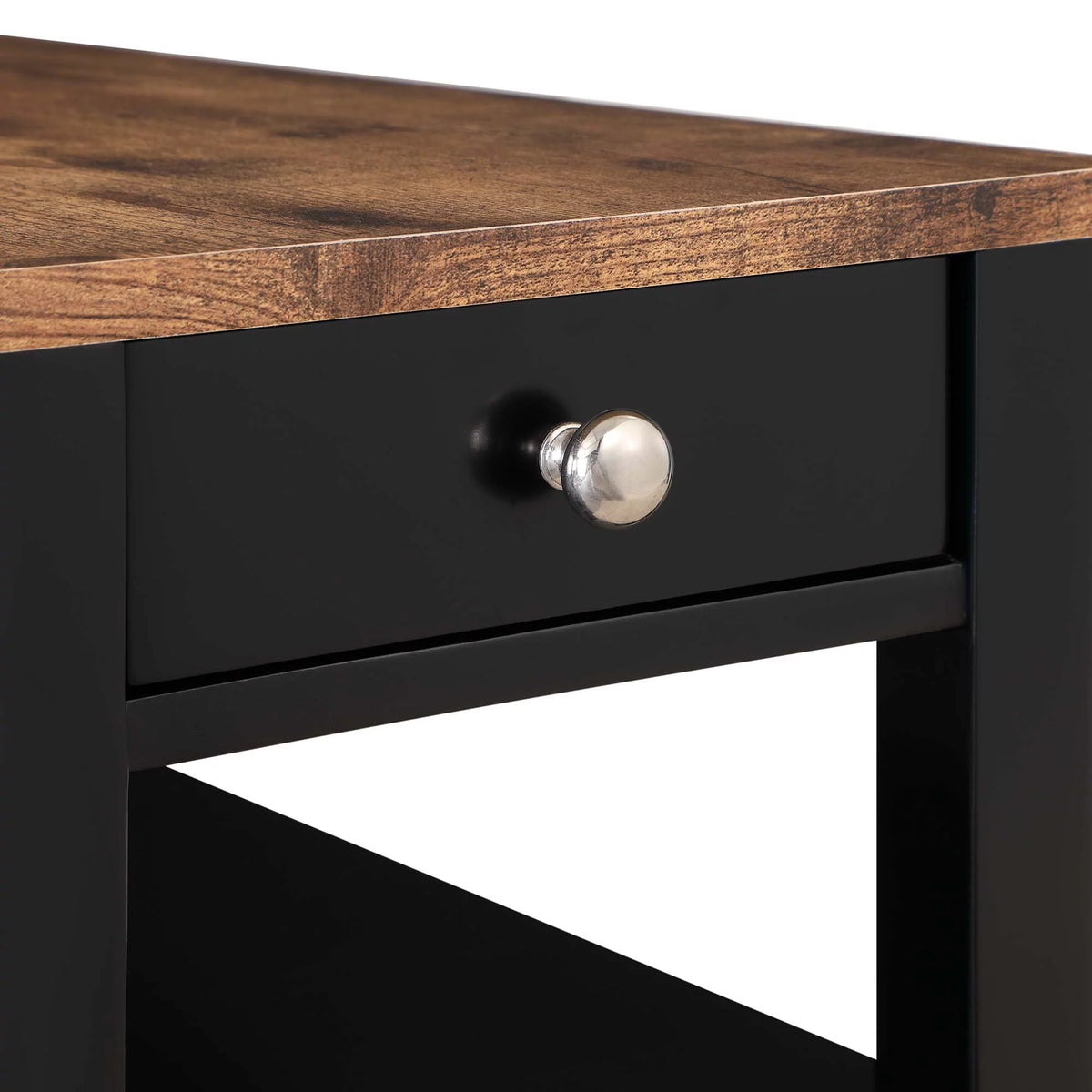 1 Drawer End Table with Shelves N36147