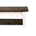 Brown Wood Storage Bench I34631