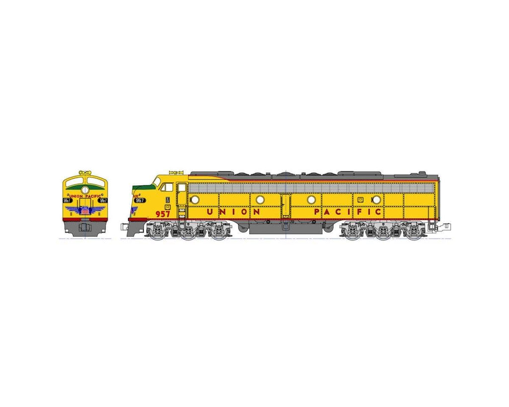 N Scale EMD E9A Union Pacific Nose Herald C728