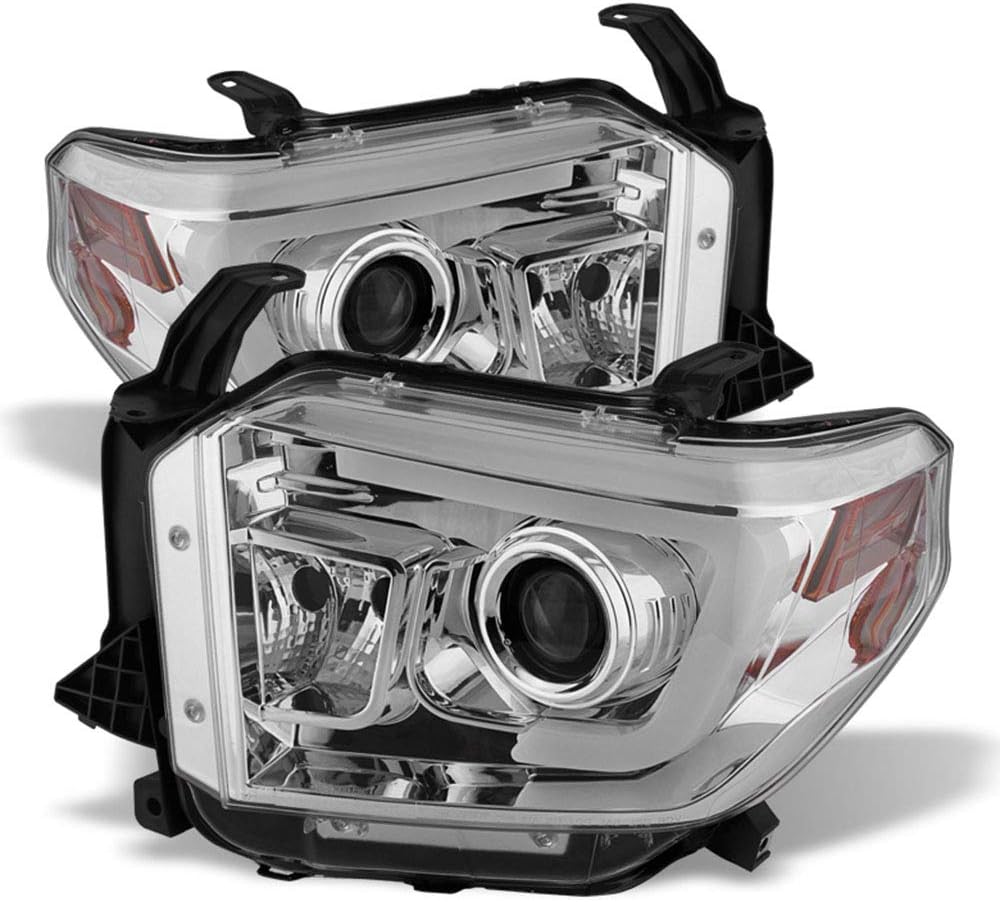 Chrome Housing LED Projector Headlights for 2014-2017 Toyota Tundra Pickup U137