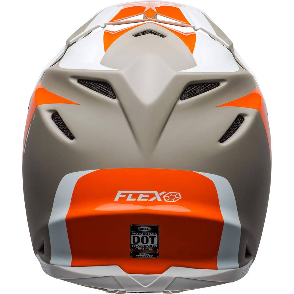 White Orange Sand Moto-9 Helmet B54429