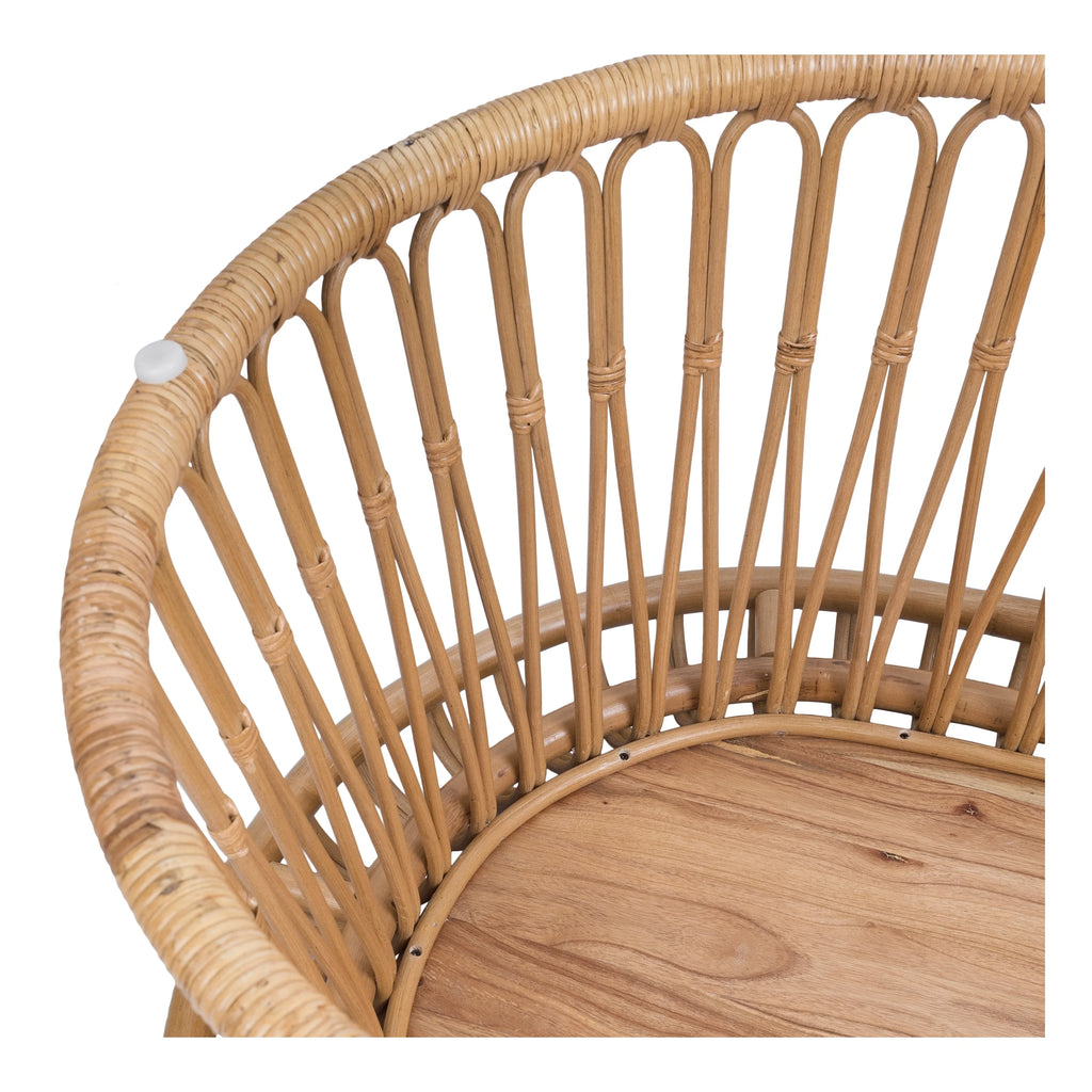 Rattan Side End Table and Oval Coffee Table with Wood Top K60537