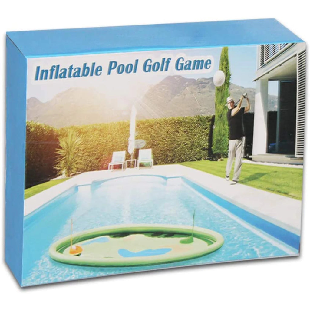 Inflatable Pool Golf Game with 10 Balls, 2 Holes, and 2 Flag V32981