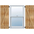 Rough Sawn Western Red Cedar Board-n-Batten Shutters Q441261