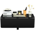 Black Folding Wall-Mounted Drop-Leaf Desk D85631