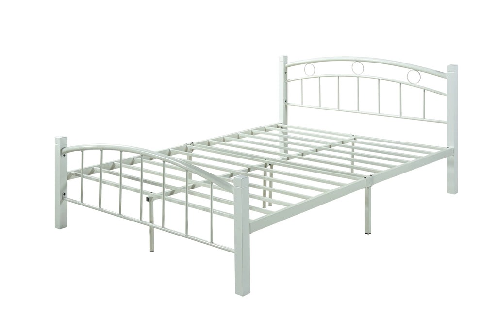 Metal Platform Bed with Headboard and Footboard Full Size J71277
