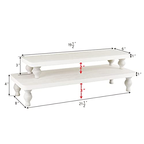 2 Pcs Wooden Display Riser Stand F246