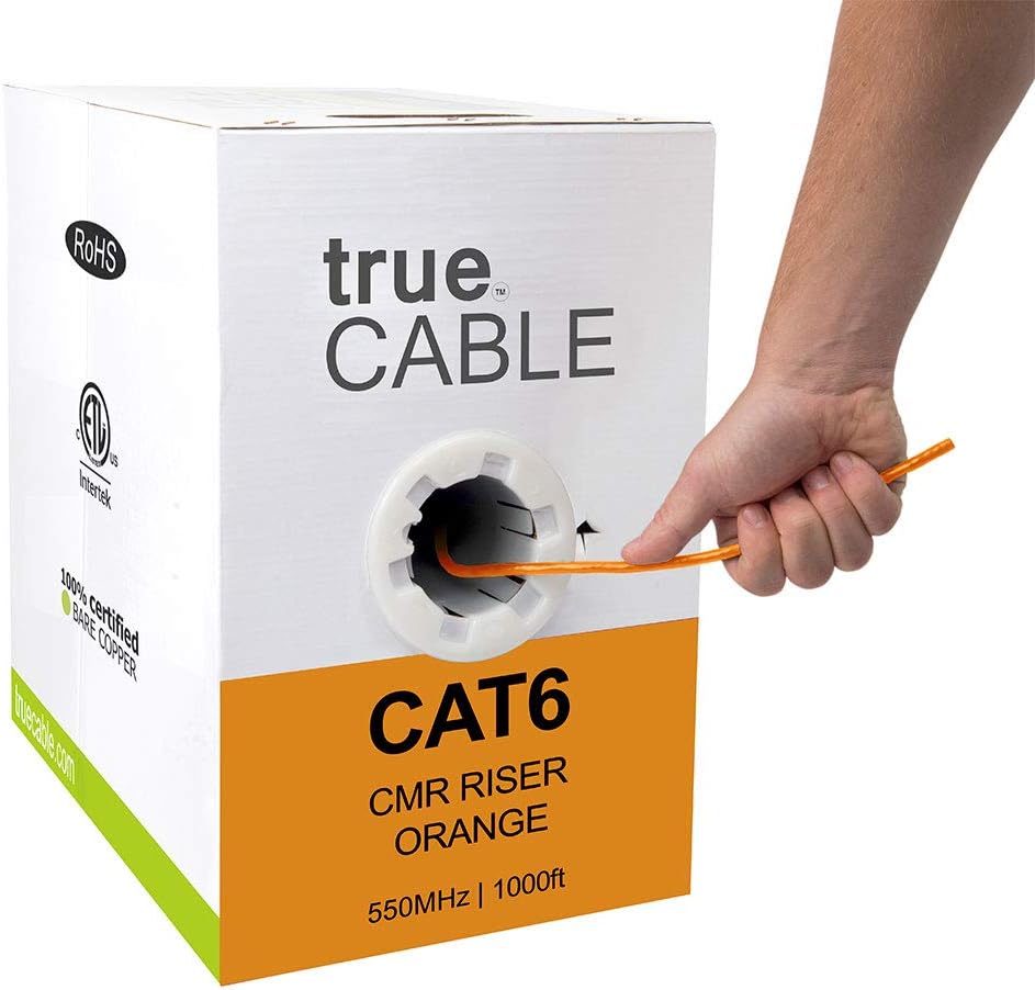 1000ft Gray 23AWG 4 Pair Solid Bare Copper Bulk Ethernet Cable L127