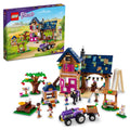 Farm House Set with Toy Horse Stable Tractor and Trailer D622