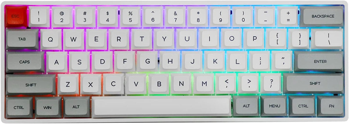 61 Keys Hot Swappable Programmable Mechanical Wired Keyboard C390